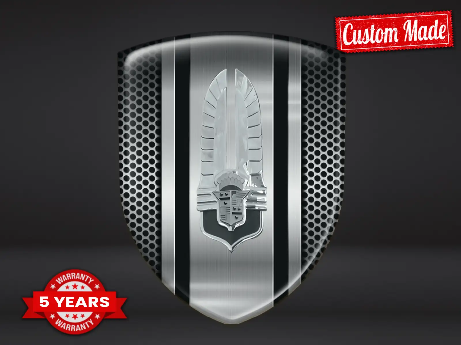 Cadillac Badges Bombés Édition Course Stickers Premium